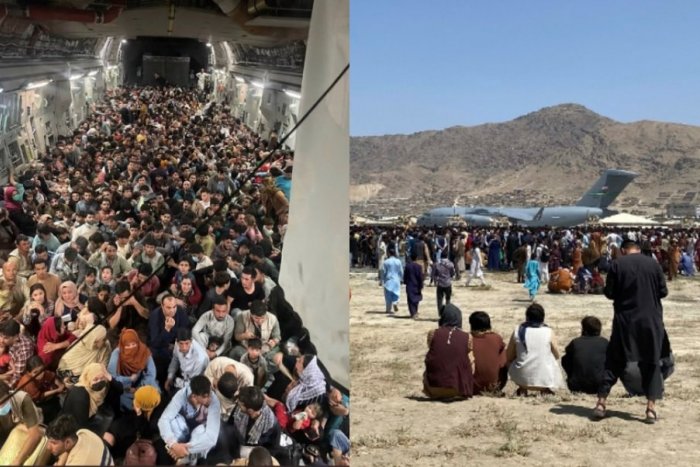 Ilustračný obrázok k článku Svet šokuje FOTKA plná zúfalstva Afgancov: Limit lietadla 150 osôb, odletelo 640!