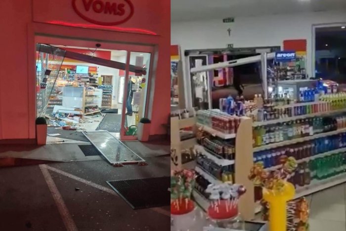 Ilustračný obrázok k článku Nočná dráma na pumpe: Šialenec AUTOM prerazil dvere do predajne, VIDEO